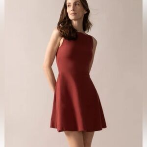 Free People Elegant Sleeveless Burgundy Dress